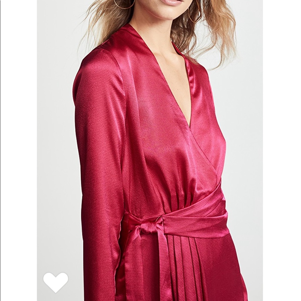 Equipment Adisa Wrap Satin Dress- Size 2 NWOT - Picture 3 of 5